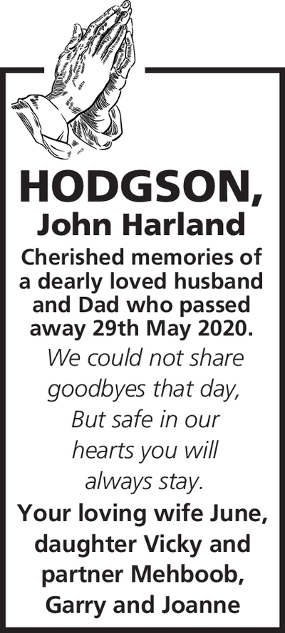 Notice for John Hodgson