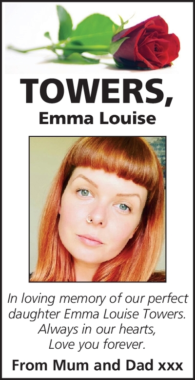 Notice for Emma Louise Towers