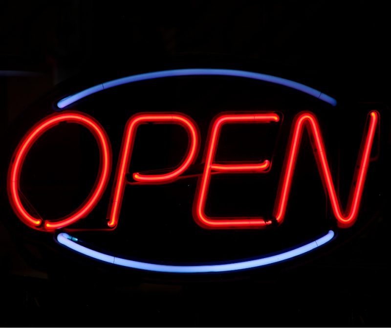 Open sign 1 Stock Image